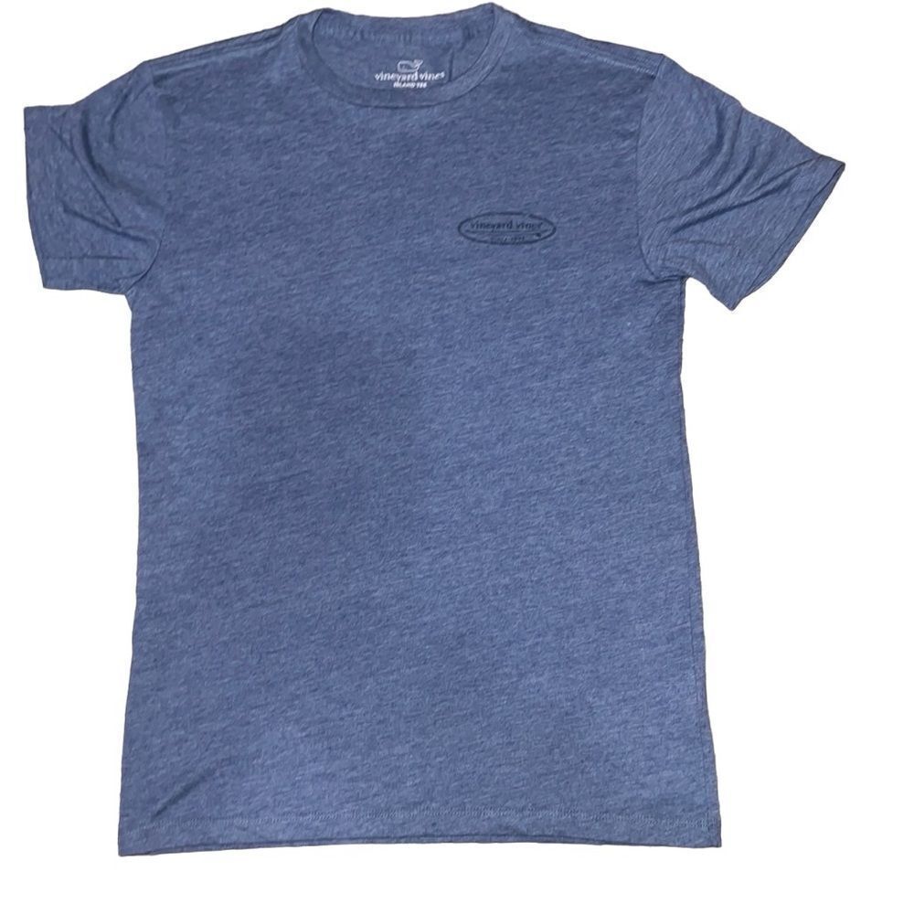 Vineyard Vines Island Tee Blue Short Sleeve T-Shirt Small Logo Adult XS X-Small